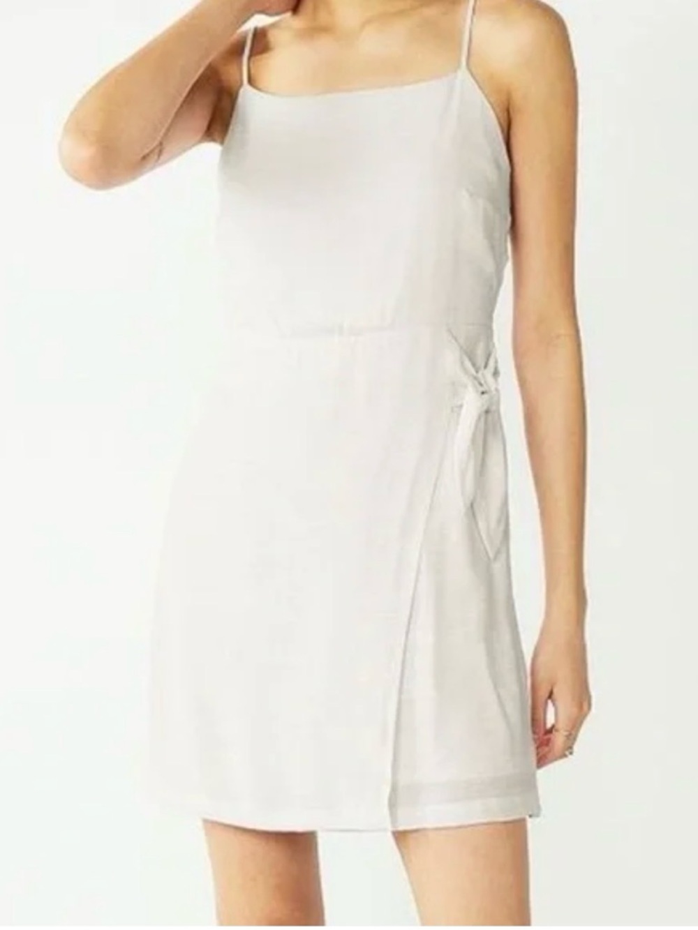 Nine West Woman’s White Side Tie, Faux Wrap Summer Dress, Size XL, NWT